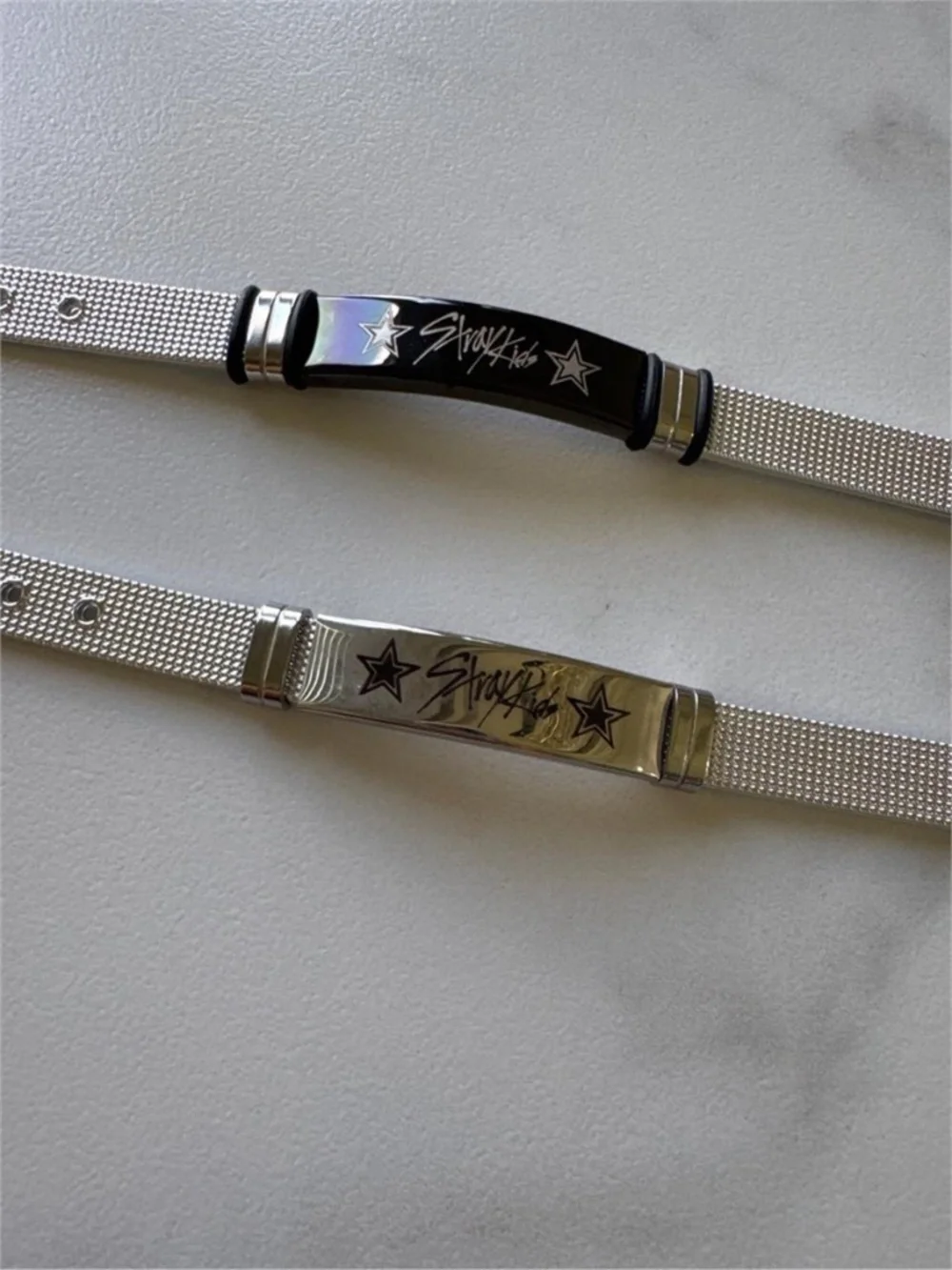 2-PK Stray Kids Stainless Steel Merch Bracelets for Gift